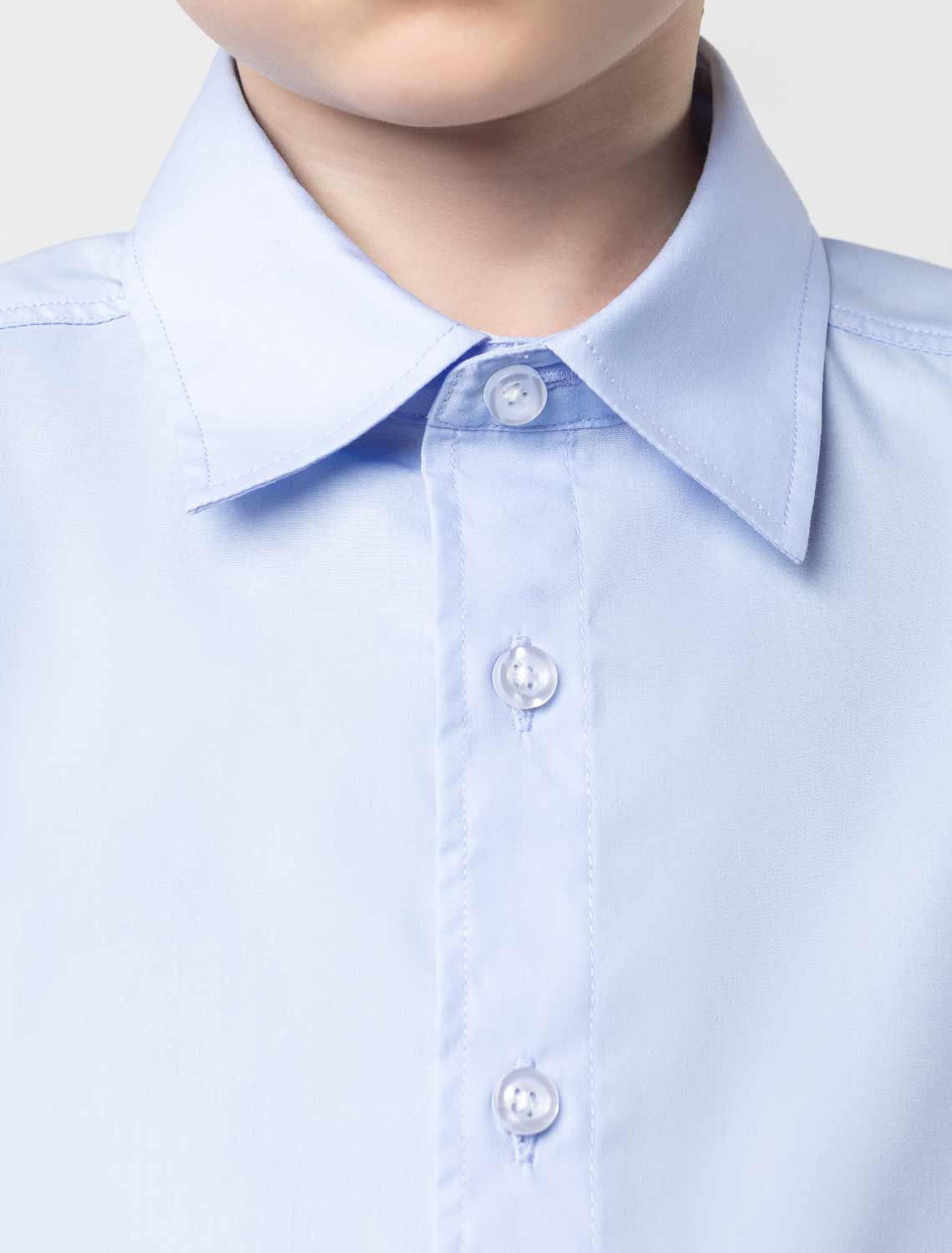 картинка Сорочка для мальчиков голубой от магазина Одежда+