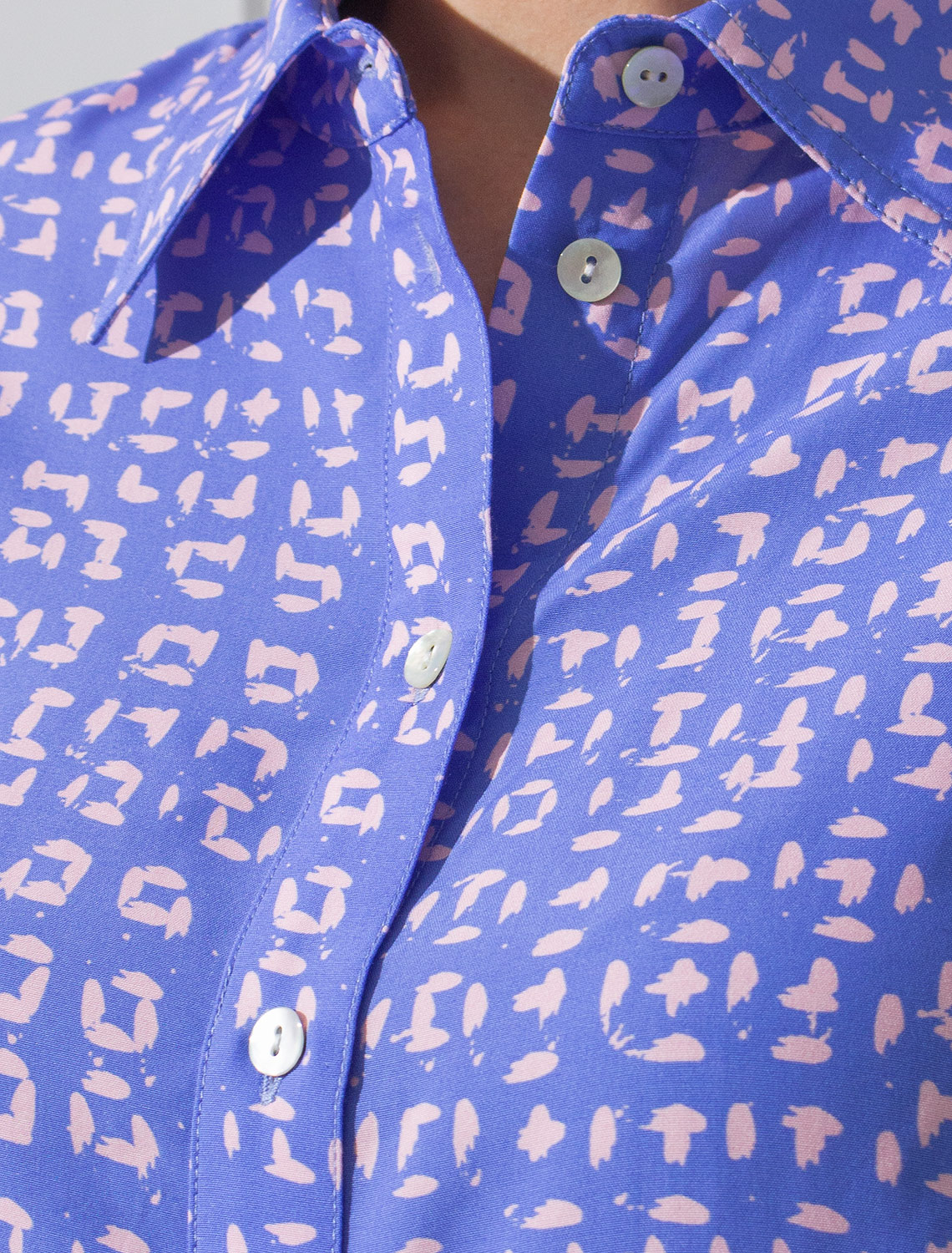 картинка Блузка женская голубой_пудровый магазин Одежда+ являющийся официальным дистрибьютором в России 